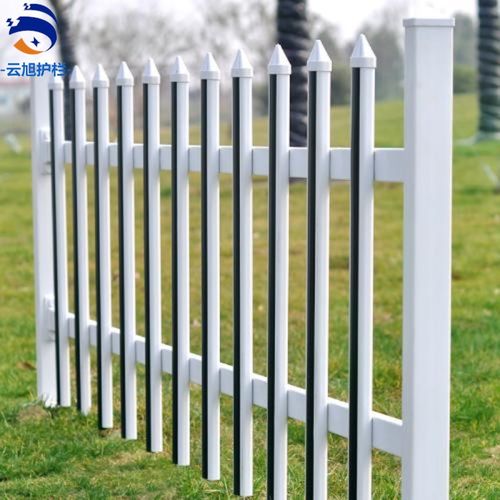 【塑钢护栏生产】pvc塑钢护栏围栏栅栏大量生产价格优惠可带门 厂家